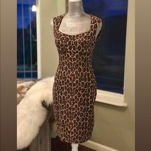Leopard dress from Cache.